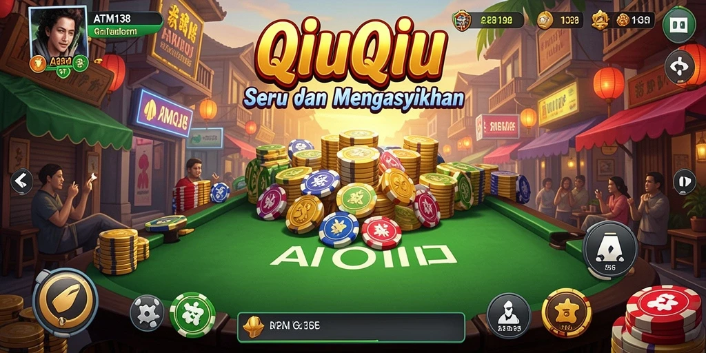 Tampilan utama gameplay QiuQiu yang mendebarkan di ATM138.