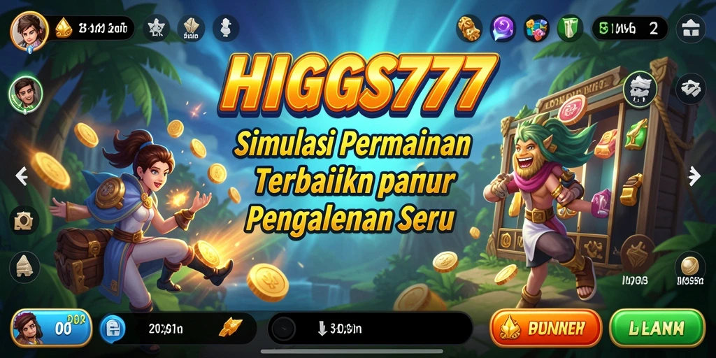 Screenshot utama HIGGS777 menampilkan gameplay simulasi yang seru dan mendebarkan.
