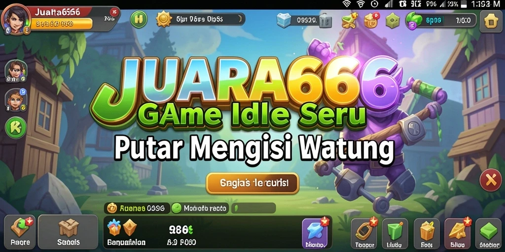 Tampilan gameplay JUARA666 yang menarik dan penuh warna.