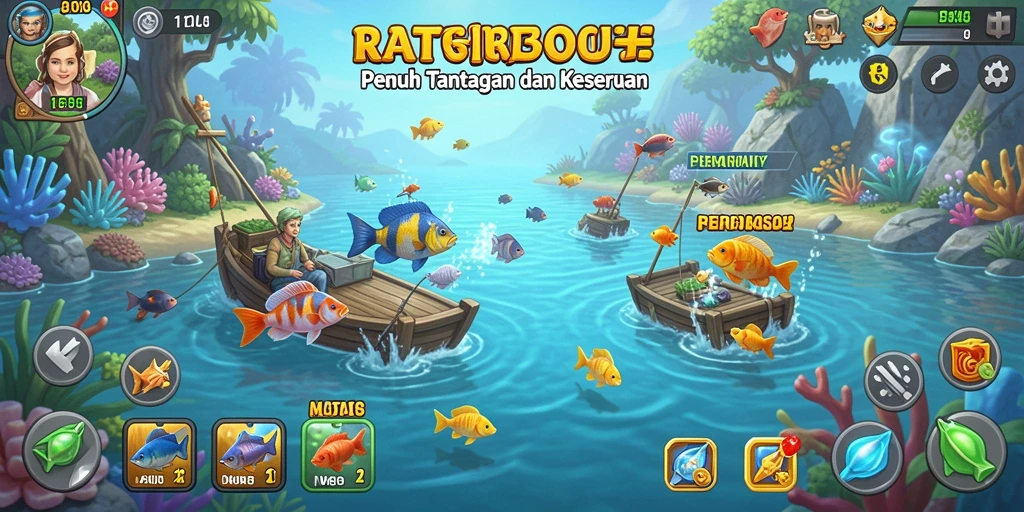 Tangkapan besar di gameplay seru RATU303 yang menampilkan kebahagiaan memancing.