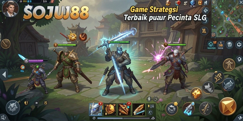 Tampilan gameplay menarik saat membangun kerajaan dalam SOJU88.