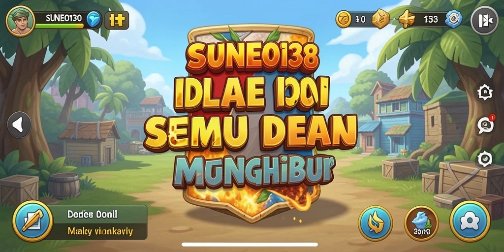 Tampilan menarik gameplay idle SUNEO138 dengan karakter unik.