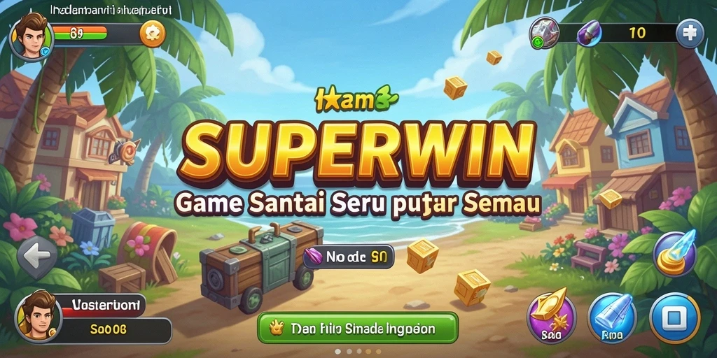 Tampilan menarik dari gameplay SUPERWIN yang memikat.