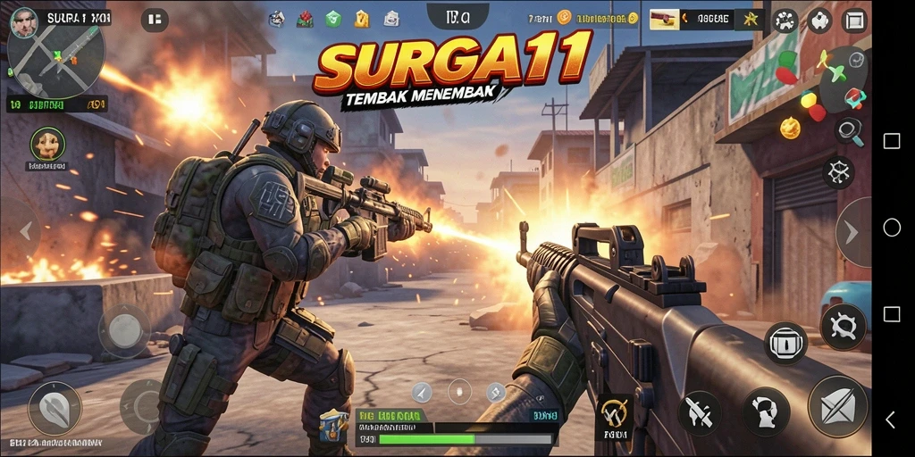 Gameplay SURGA11 yang menegangkan dan penuh aksi dengan grafis yang memukau.