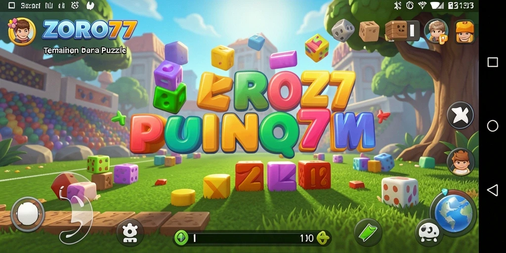 Tampilan gameplay menarik dari ZORO77 dengan teka-teki yang menantang.